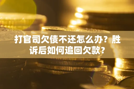 北京打官司欠债不还怎么办？胜诉后如何追回欠款？