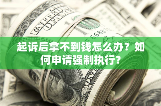 北京起诉后拿不到钱怎么办？如何申请强制执行？