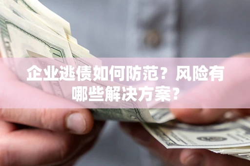 北京企业逃债如何防范？风险有哪些解决方案？