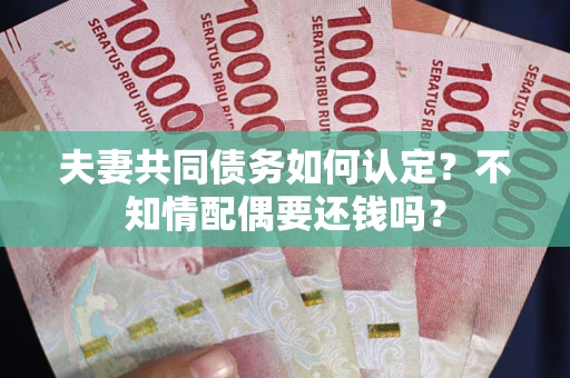 北京夫妻共同债务如何认定？不知情配偶要还钱吗？