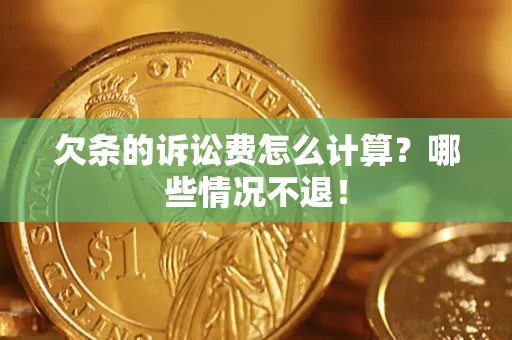 北京欠条的诉讼费怎么计算？哪些情况不退！